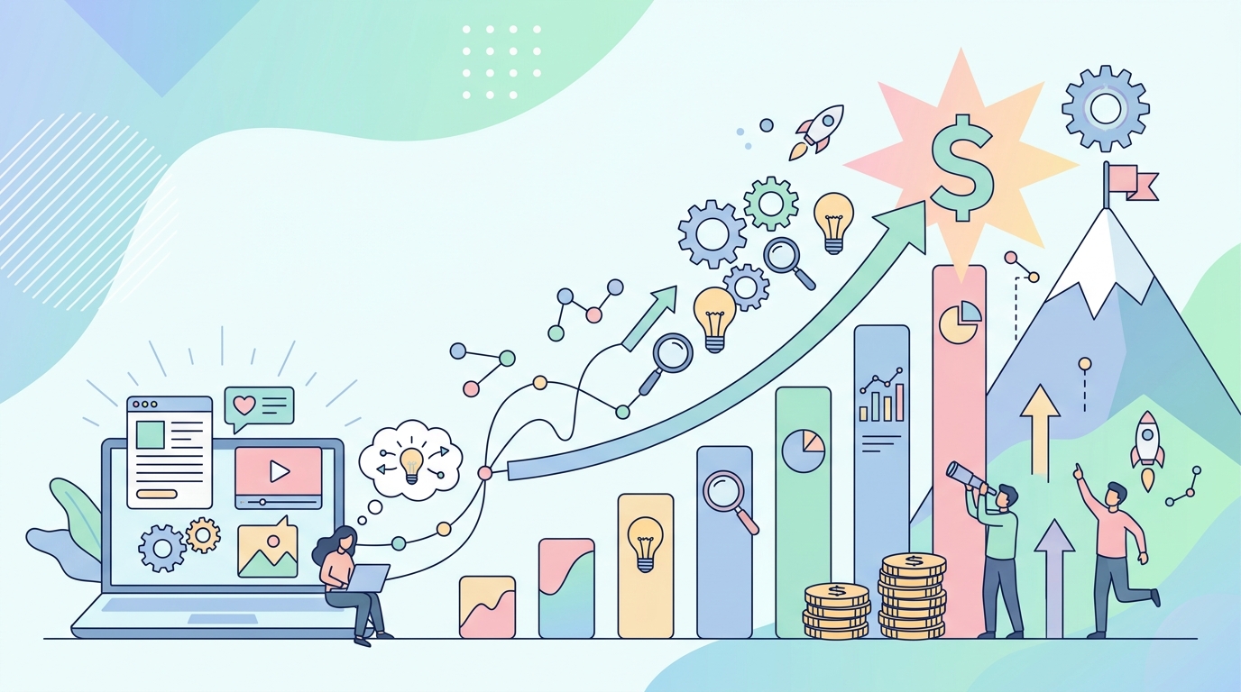 콘텐츠 마케팅 성공 사례 OPTUM 5200만 달러 수익 창출 그래프