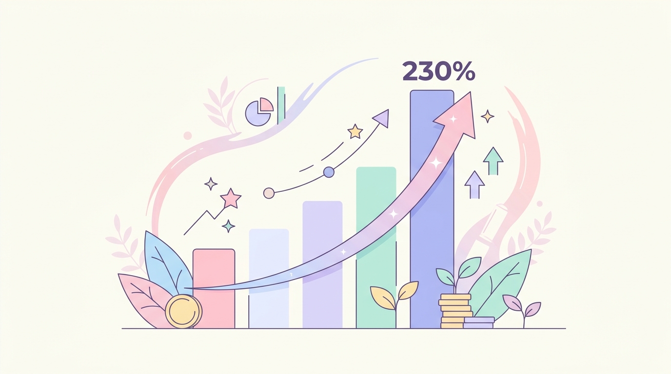 아모레퍼시픽 콘텐츠 마케팅 성공 사례 ROI 230% 달성 그래프