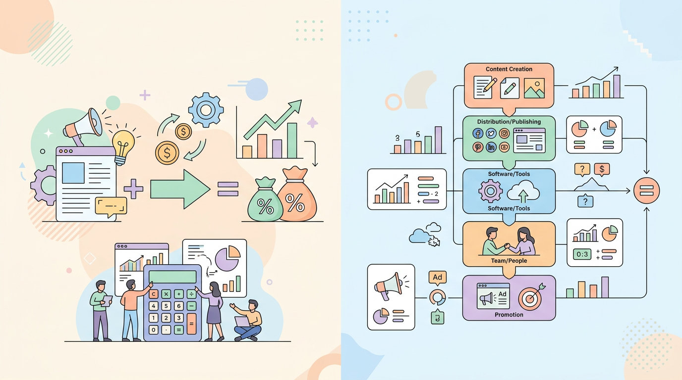 콘텐츠 마케팅 ROI 계산 공식과 총소유비용 산출 예시