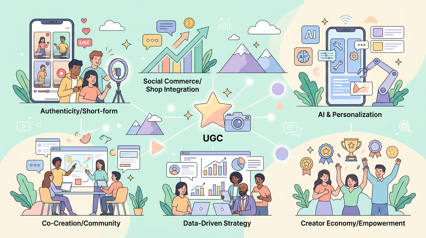 2026년 UGC 콘텐츠 마케팅 최신 트렌드 키워드 정리 이미지