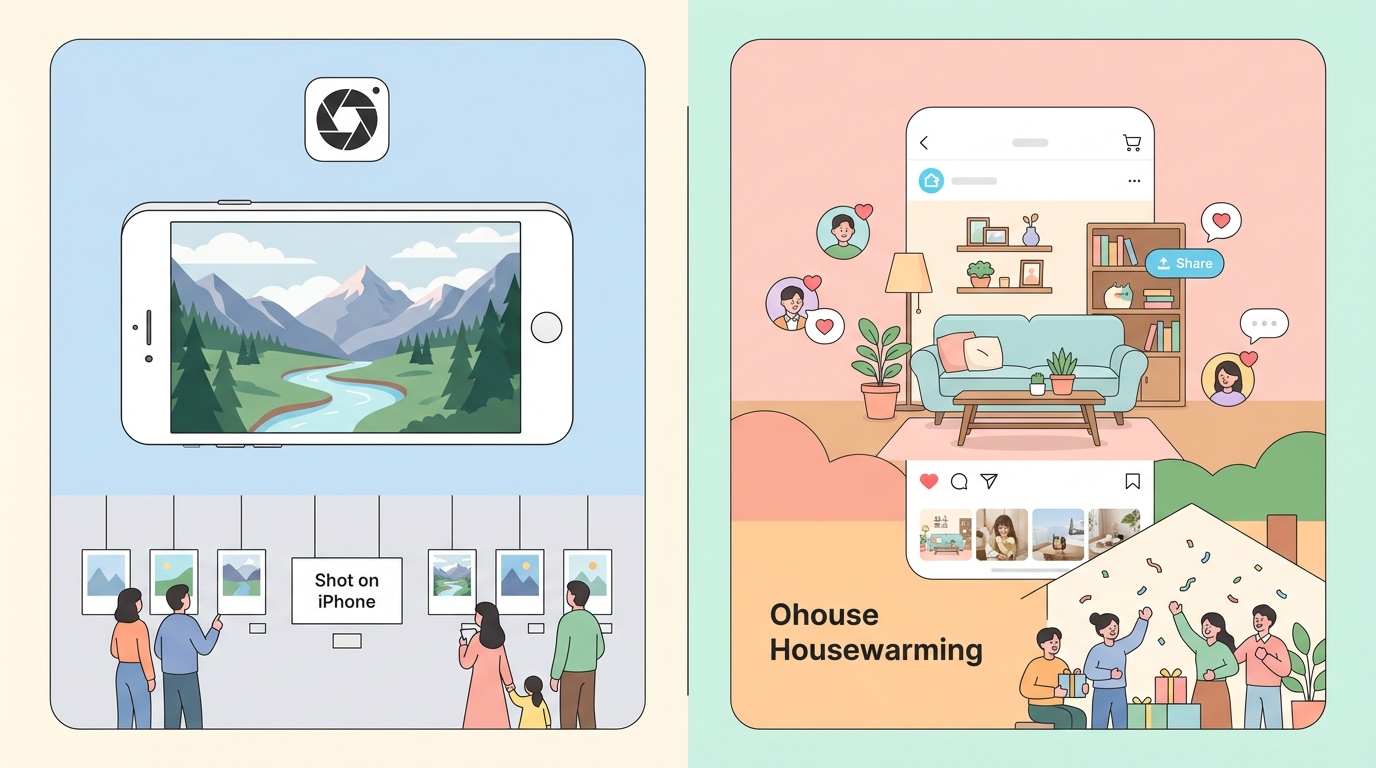 애플 ShotOniPhone 캠페인과 오늘의집 집들이 UGC 성공 사례 비교