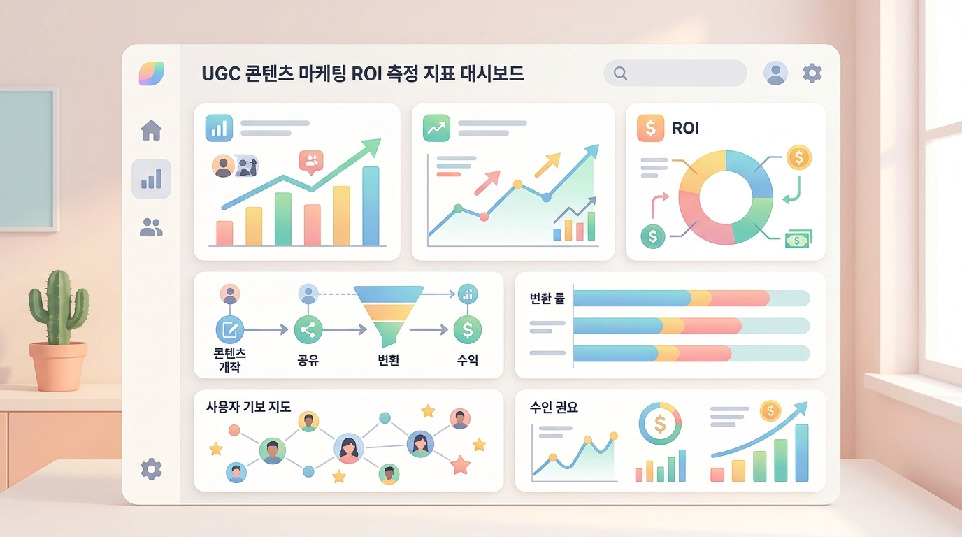 UGC 콘텐츠 마케팅 ROI 측정 지표 대시보드