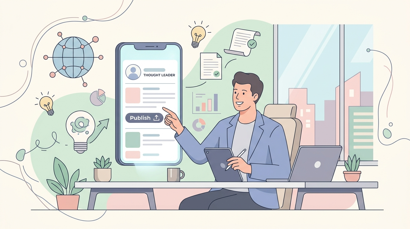 링크드인에서 사고 리더십 콘텐츠를 발행하는 CEO 프로필 예시