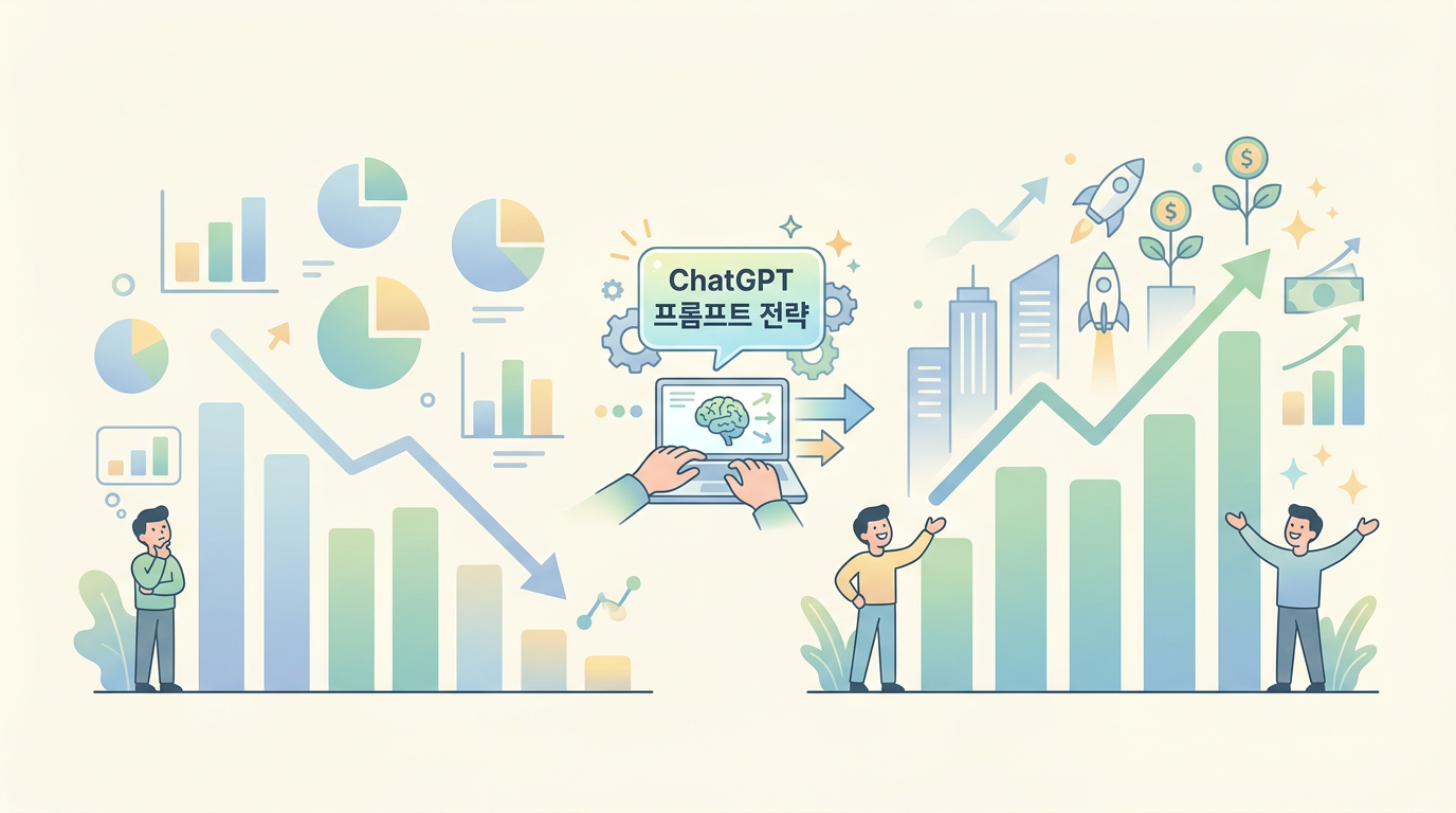 ChatGPT 프롬프트 전략으로 마케팅 성과를 높인 성공 사례 그래프
