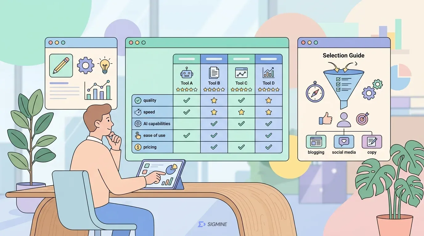 ChatGPT 마케팅 콘텐츠 도구 비교표와 선택 가이드
