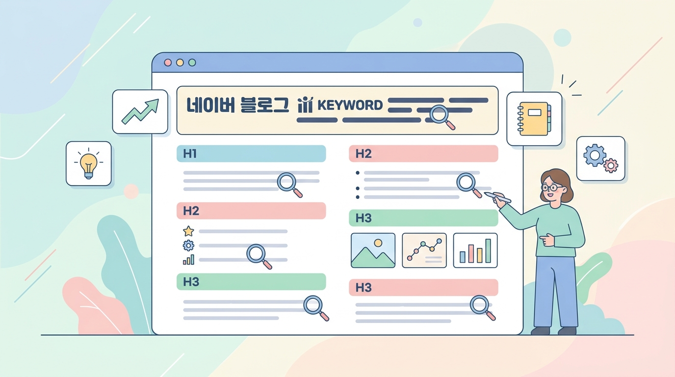 네이버 블로그 상위노출을 위한 키워드 배치와 본문 구조화 예시
