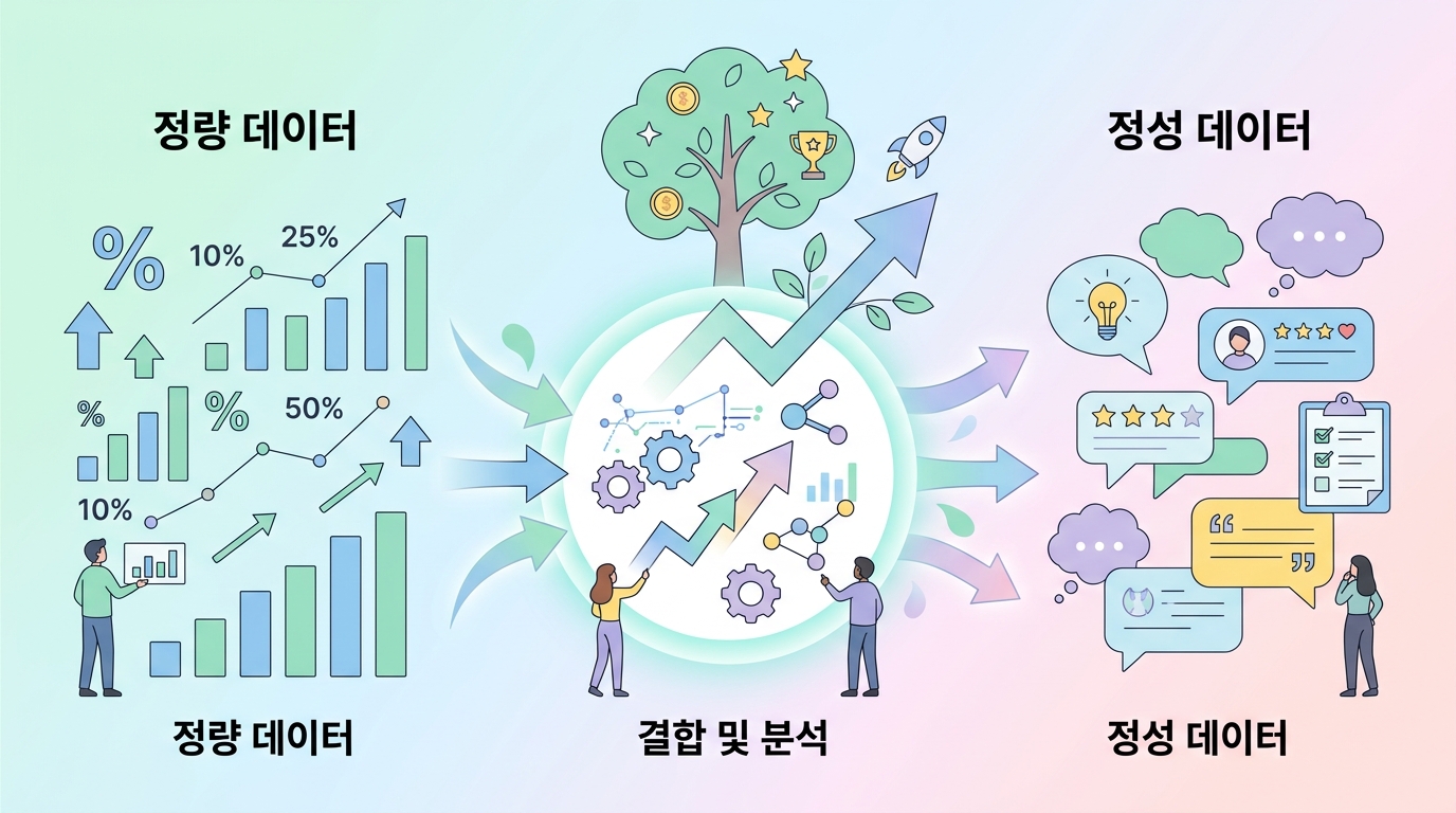 그로스 해킹 정성 정량 데이터 결합 분석 방법