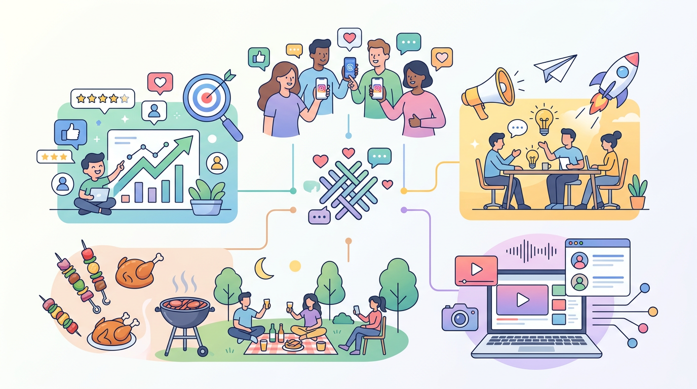 스레드 마케팅 성공 사례 브랜드 BBQ 비디펌 예시