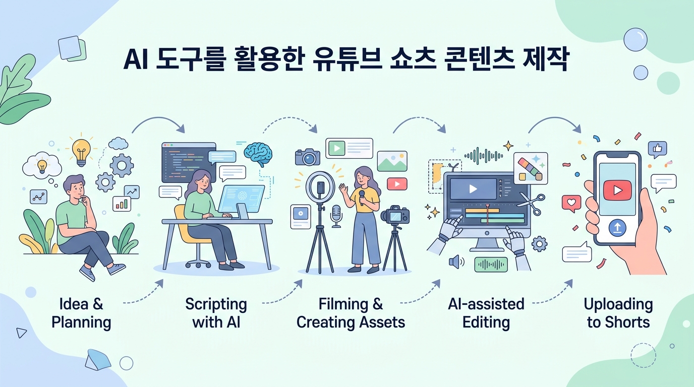 AI 도구를 활용한 유튜브 쇼츠 콘텐츠 제작 워크플로우